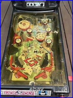 Vintage Monopoly Pinball Machine Game Deluxe Edition 2000 Hasbro Working