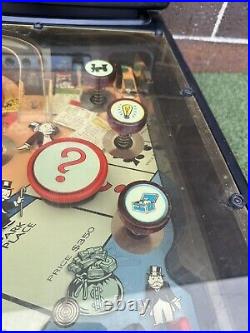 Vintage Monopoly Pinball Machine Game Deluxe Edition 2000 Hasbro Working