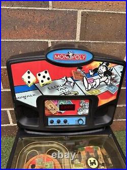 Vintage Monopoly Pinball Machine Game Deluxe Edition 2000 Hasbro Working