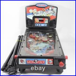 Vintage Monopoly Pinball Machine Game by Hasbro Working 2000 Good Shape