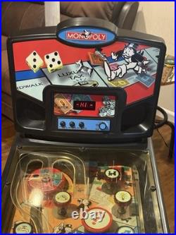 Vintage Monopoly Pinball Machine Game by Hasbro Working RARE with Manual