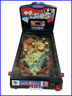 Vintage Monopoly Pinball Machine Game by Hasbro Working Sound 2000