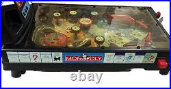 Vintage Monopoly Pinball Machine Game by Hasbro Working Sound 2000