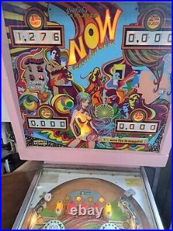 Vintage NOW pinball machine WORKS