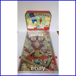 Vintage Simpsons Collectible 1990 Table Top Pinball WORKING -Sharon Industries