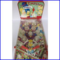 Vintage Simpsons Collectible 1990 Table Top Pinball WORKING -Sharon Industries