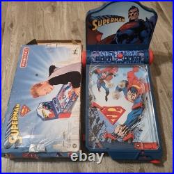 Vintage Superman Tabletop Pinball Machine Saving the World Rare 2004