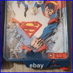 Vintage Superman Tabletop Pinball Machine Saving the World Rare 2004