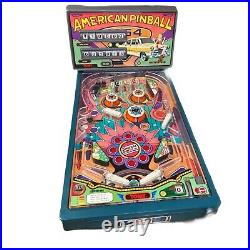 Vintage TOMY American Electronic Tabletop Pinball Machine IN BOX RARE WORKS