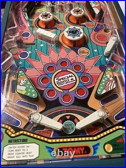 Vintage TOMY American Electronic Tabletop Pinball Machine IN BOX RARE WORKS