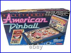 Vintage TOMY American Electronic Tabletop Pinball Machine IN BOX RARE WORKS