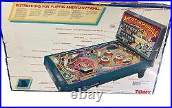 Vintage TOMY American Electronic Tabletop Pinball Machine IN BOX RARE WORKS