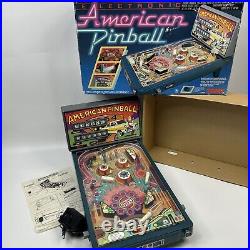 Vintage TOMY American Electronic Tabletop Pinball Machine With Box Works Great