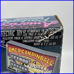 Vintage TOMY American Electronic Tabletop Pinball Machine With Box Works Great