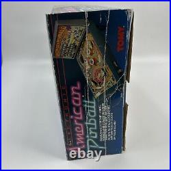 Vintage TOMY American Electronic Tabletop Pinball Machine With Box Works Great