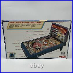 Vintage TOMY American Electronic Tabletop Pinball Machine With Box Works Great