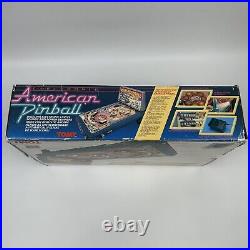 Vintage TOMY American Electronic Tabletop Pinball Machine With Box Works Great