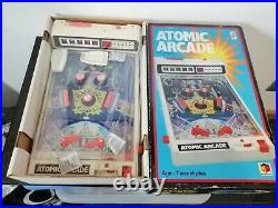 Vintage Tomy-MIRO-MECCANO Atomic Arcade Pinball Electronic Game Flippers working