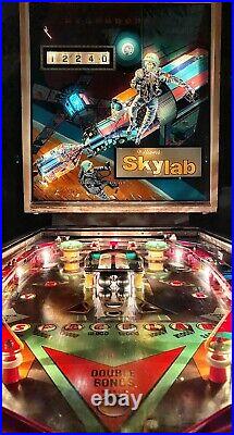 Vintage Williams Sky Lab NASA Space Themed Art Pinball Arcade Machine For Repair