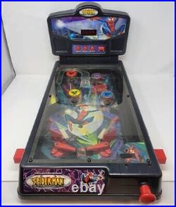 Vintage Working 2001 Marvel 23 Ultimate Spiderman Table Top Pinball