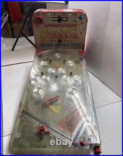 Vintage metal tabletop pinball machine