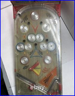 Vintage metal tabletop pinball machine