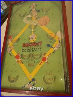 Vintage skor -it baseball pinball game orig. Box grandpas hardware store stock