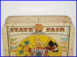 Vtg 1950s Superior Toy State Fair Strength Tester Pinball Machine Head Unit Part