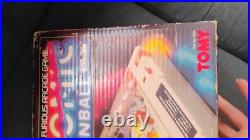 Vtg 1979 Tomy Atomic Arcade Tabletop Pinball Electronic Game with Legs & Box