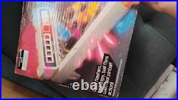Vtg 1979 Tomy Atomic Arcade Tabletop Pinball Electronic Game with Legs & Box