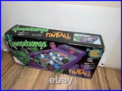 Vtg 90s Goosebumps Electronic Pinball Tabletop Game Machine In Box! 1996