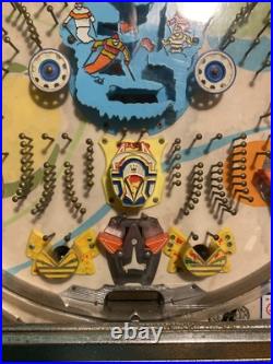 Vtg NishiJin Pinball Pachinko Snow Skier Skiing Machine Game Super DX
