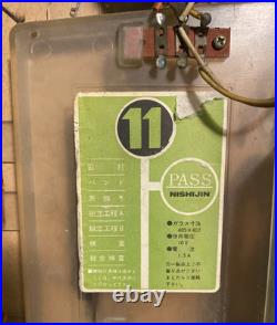 Vtg NishiJin Pinball Pachinko Snow Skier Skiing Machine Game Super DX