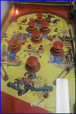 Vtg State Fair Strength Tester Table Top Pinball MachineSuperior Toy Co1940's