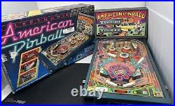 Vtg TOMY American Electronic Tabletop Pinball Machine w Box READ CLEAN & WORKING