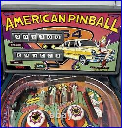 Vtg TOMY American Electronic Tabletop Pinball Machine w Box READ CLEAN & WORKING