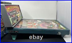 Vtg TOMY American Electronic Tabletop Pinball Machine w Box READ CLEAN & WORKING