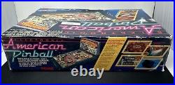 Vtg TOMY American Electronic Tabletop Pinball Machine w Box READ CLEAN & WORKING