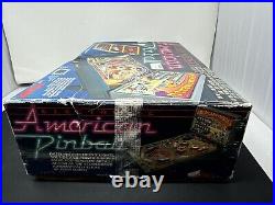 Vtg TOMY American Electronic Tabletop Pinball Machine w Box READ CLEAN & WORKING