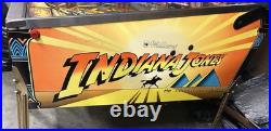 WILLIAMS INDIANA JONES PINBALL MACHINE BEAUTIFUL CONDITION COLOR DMD LEDs