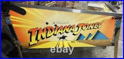 WILLIAMS INDIANA JONES PINBALL MACHINE BEAUTIFUL CONDITION COLOR DMD LEDs