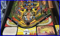 WILLIAMS INDIANA JONES PINBALL MACHINE BEAUTIFUL CONDITION COLOR DMD LEDs WILLIAMS INDIANA JONES PINBALL MACHINE BEAUTIFUL CONDITION COLOR DMD LEDs