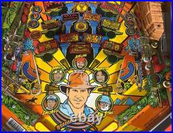 WILLIAMS INDIANA JONES PINBALL MACHINE BEAUTIFUL CONDITION COLOR DMD LEDs