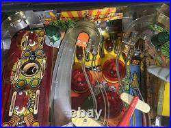 WILLIAMS INDIANA JONES PINBALL MACHINE BEAUTIFUL CONDITION COLOR DMD LEDs