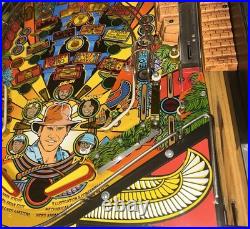 WILLIAMS INDIANA JONES PINBALL MACHINE BEAUTIFUL CONDITION COLOR DMD LEDs