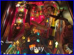 WILLIAMS INDIANA JONES PINBALL MACHINE BEAUTIFUL CONDITION COLOR DMD LEDs