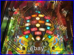 WILLIAMS INDIANA JONES PINBALL MACHINE BEAUTIFUL CONDITION COLOR DMD LEDs