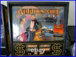 WILLIAMS Millionaire Pinball Machine 1986. Refurbished, nice, working RARE. READ