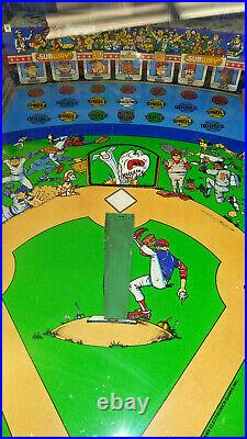 WILLIAMS PINBALL MACHINE SLUGFEST Baseball pitch & bat GAMEROOM FREE SHIPPING