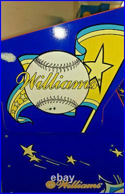 WILLIAMS PINBALL MACHINE SLUGFEST Baseball pitch & bat GAMEROOM FREE SHIPPING